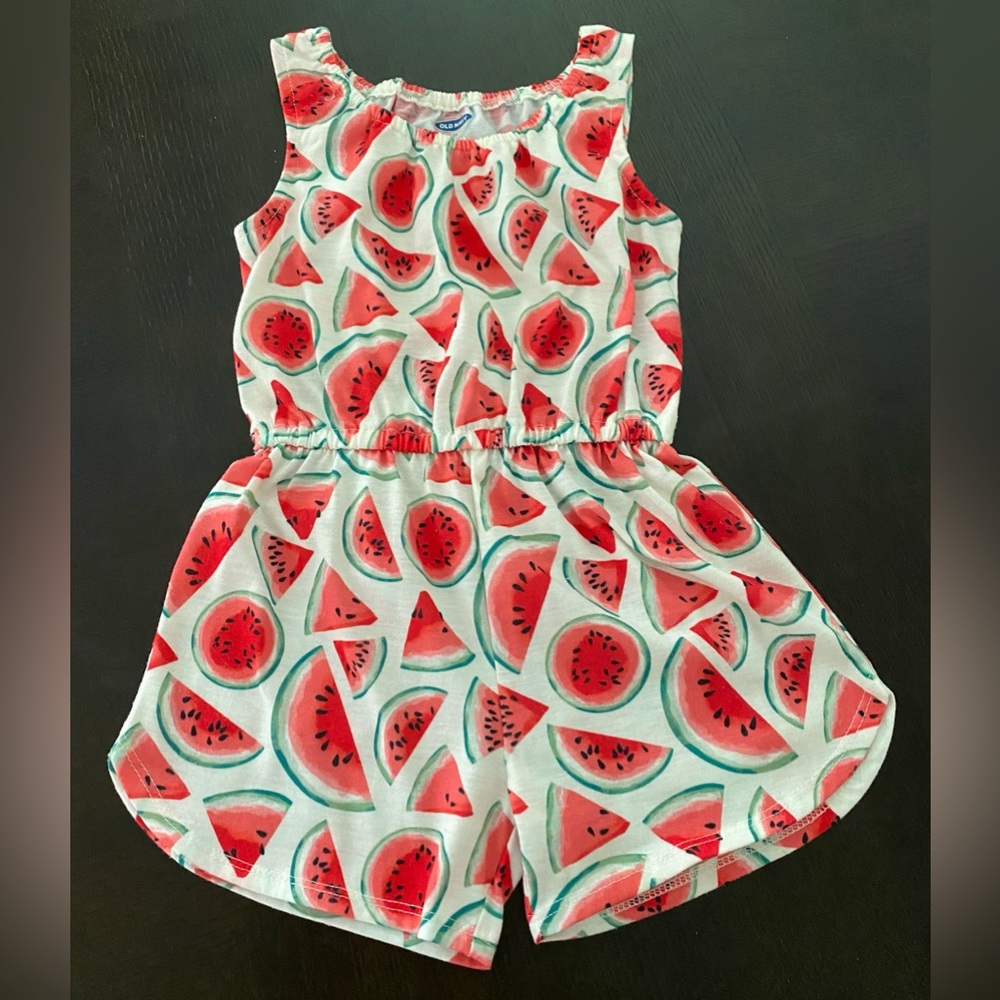 Old Navy Toddler Girl 🍉 Watermelon Romper. Size 3T